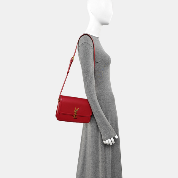 SOLFERINO Medium Calfskin Red