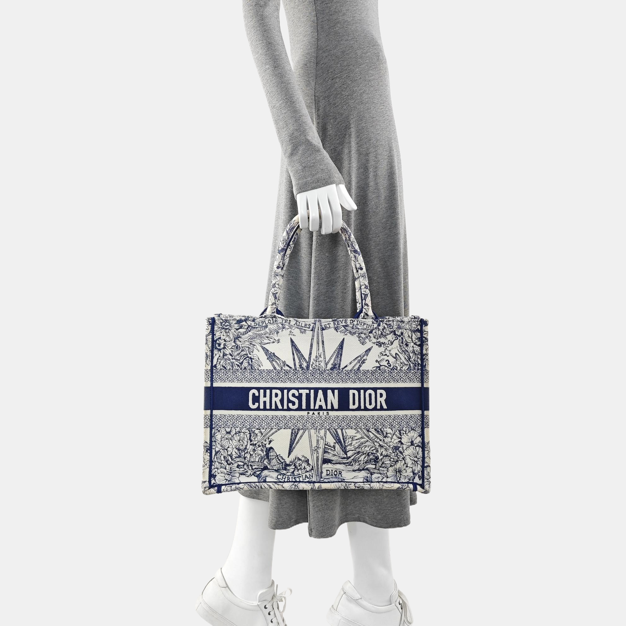 Book Tote Medium Canvas Blue