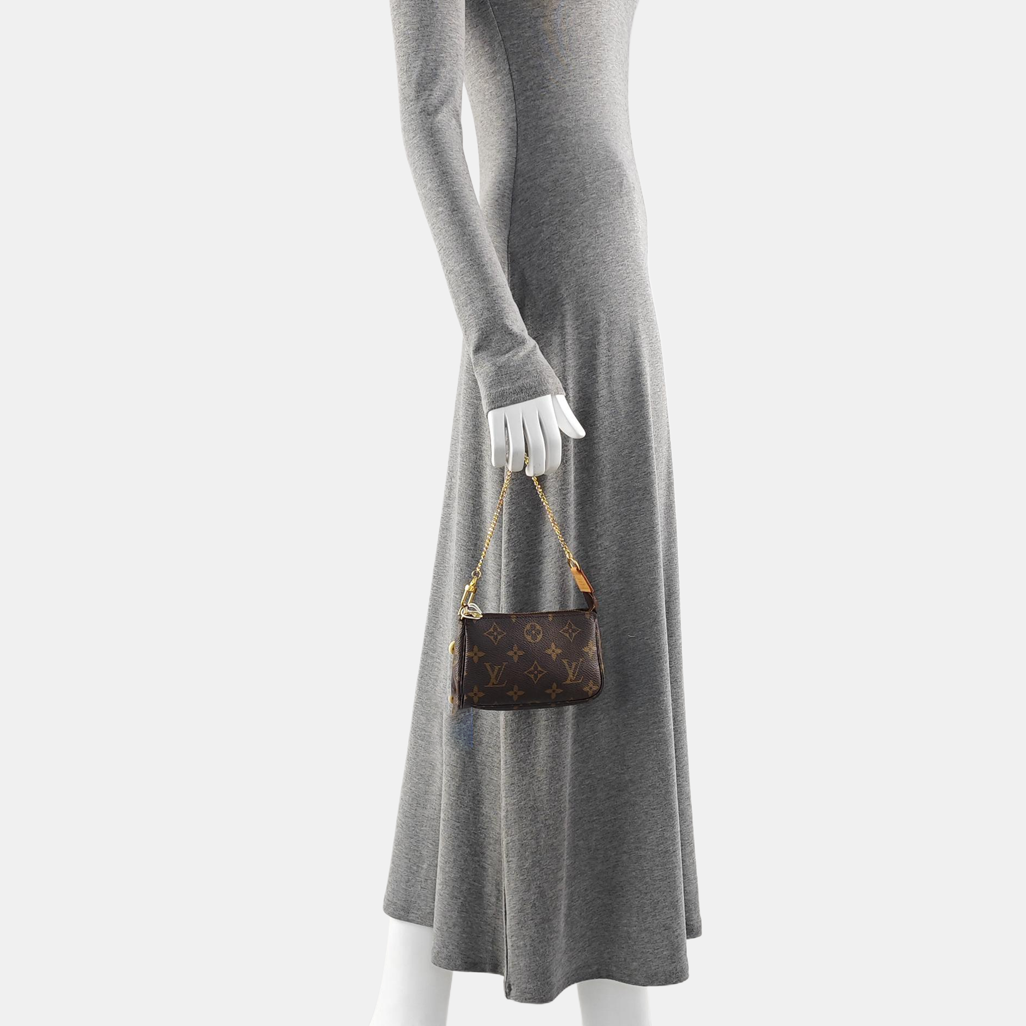 ACCESSOIRES Mini Monogram Coated Canvas Brown