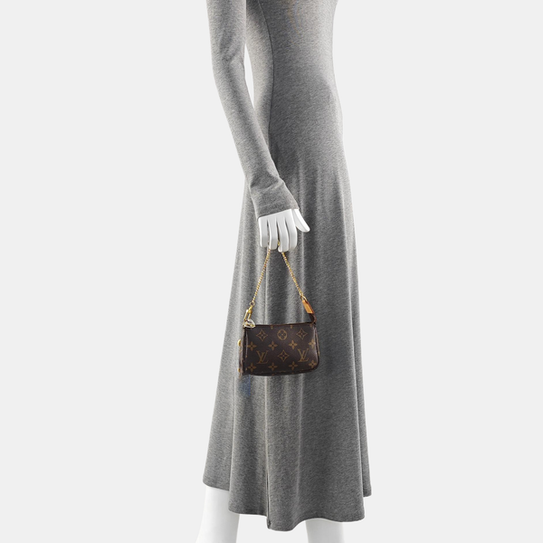 ACCESSOIRES Mini Monogram Coated Canvas Brown