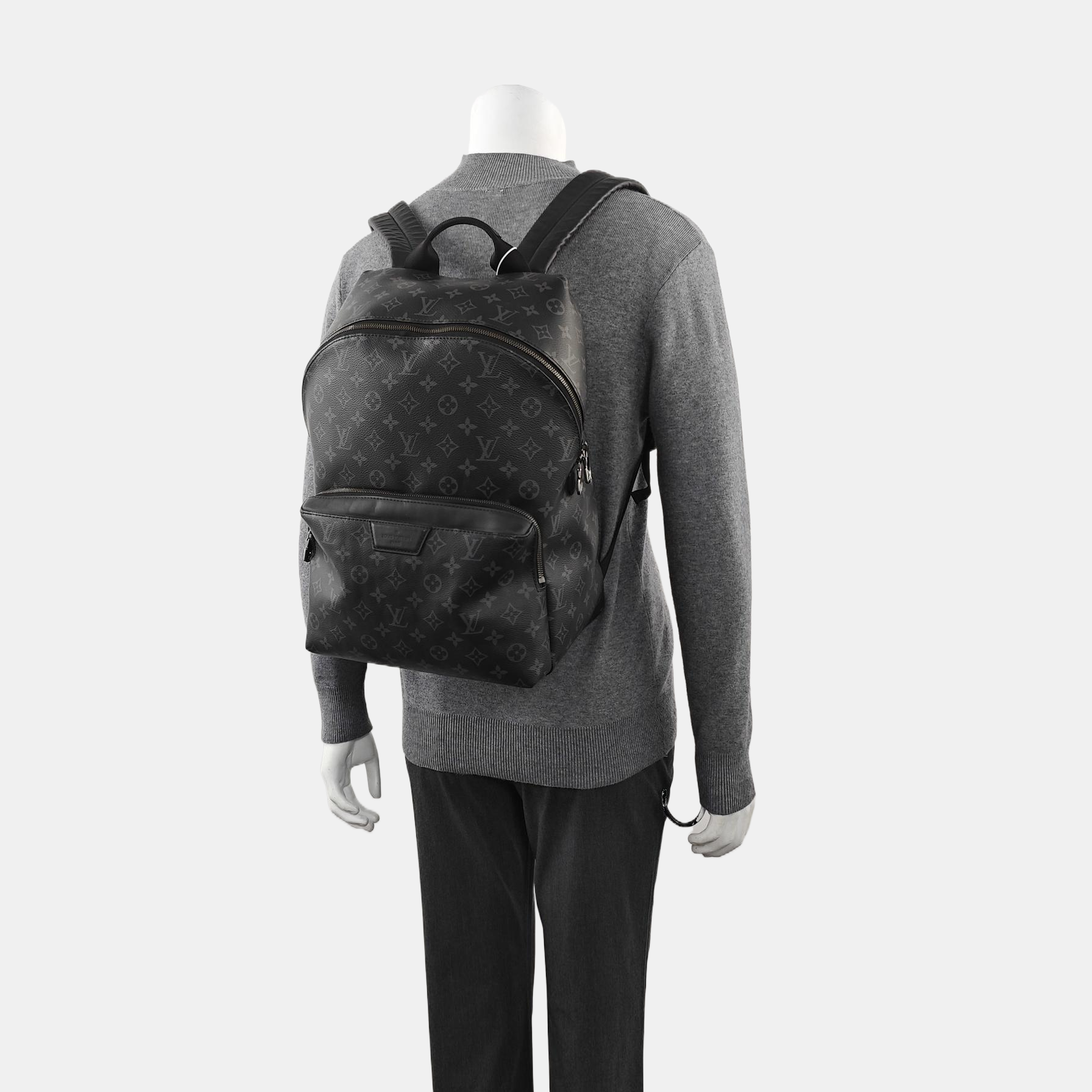 DISCOVERY PM Monogram Coated Canvas Black
