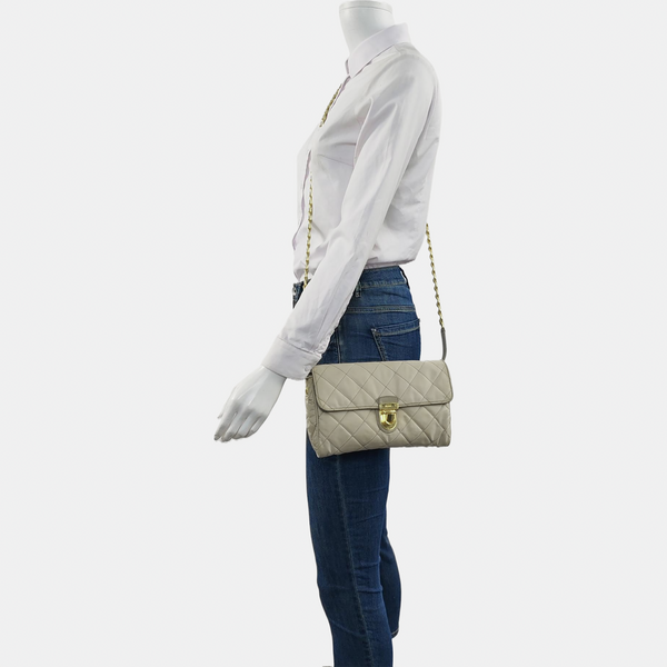 Quilted Nylon Beige