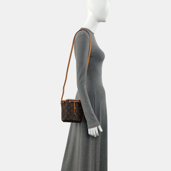 NÉONOÉ Nano Monogram Coated Canvas Brown