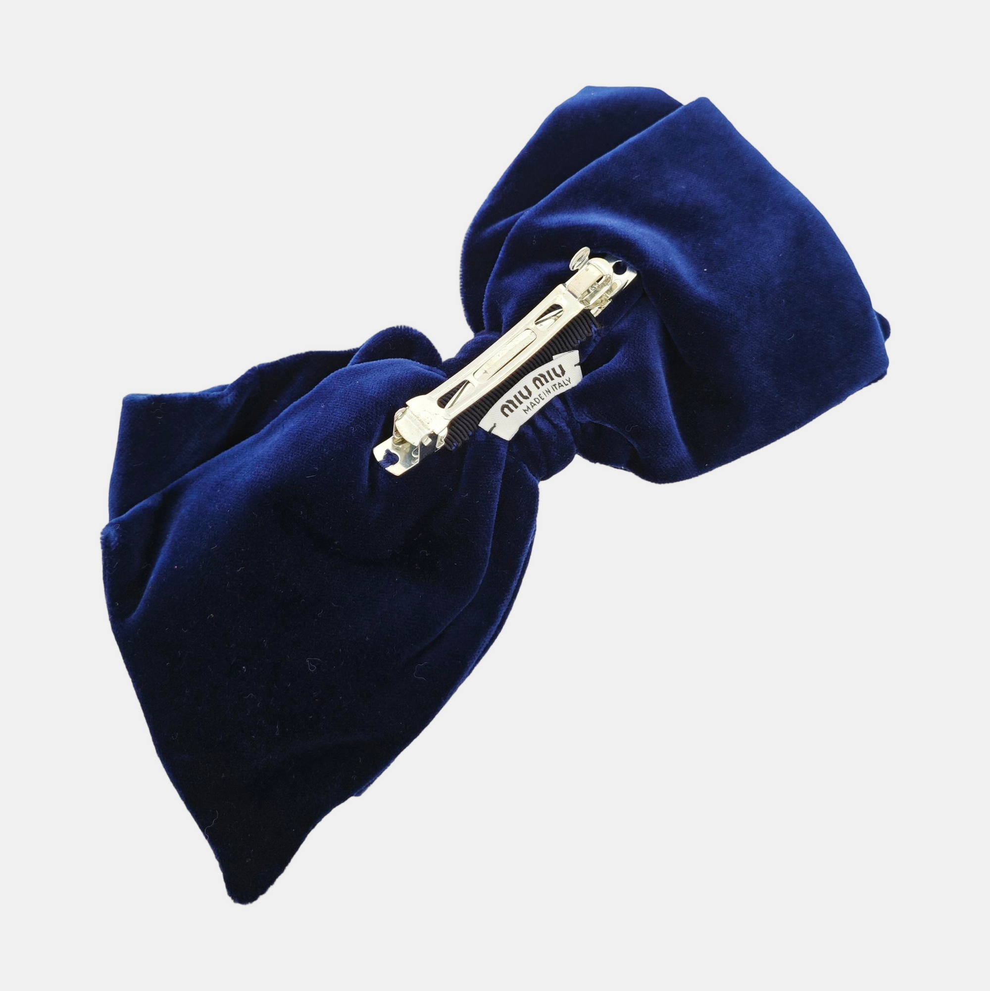 Fabric Hair Clip Blue