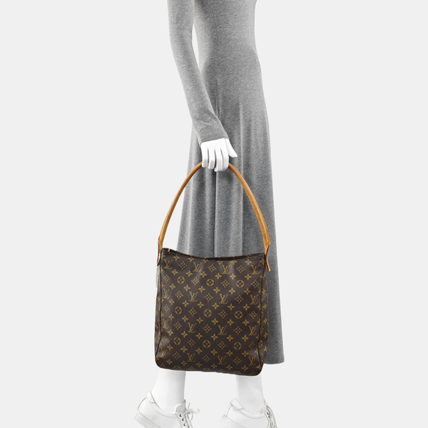 LOOPING GM Monogram Coated Canvas Brown