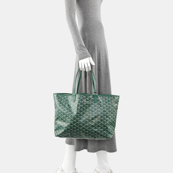 Saint Louis PM Coated Canvas Green