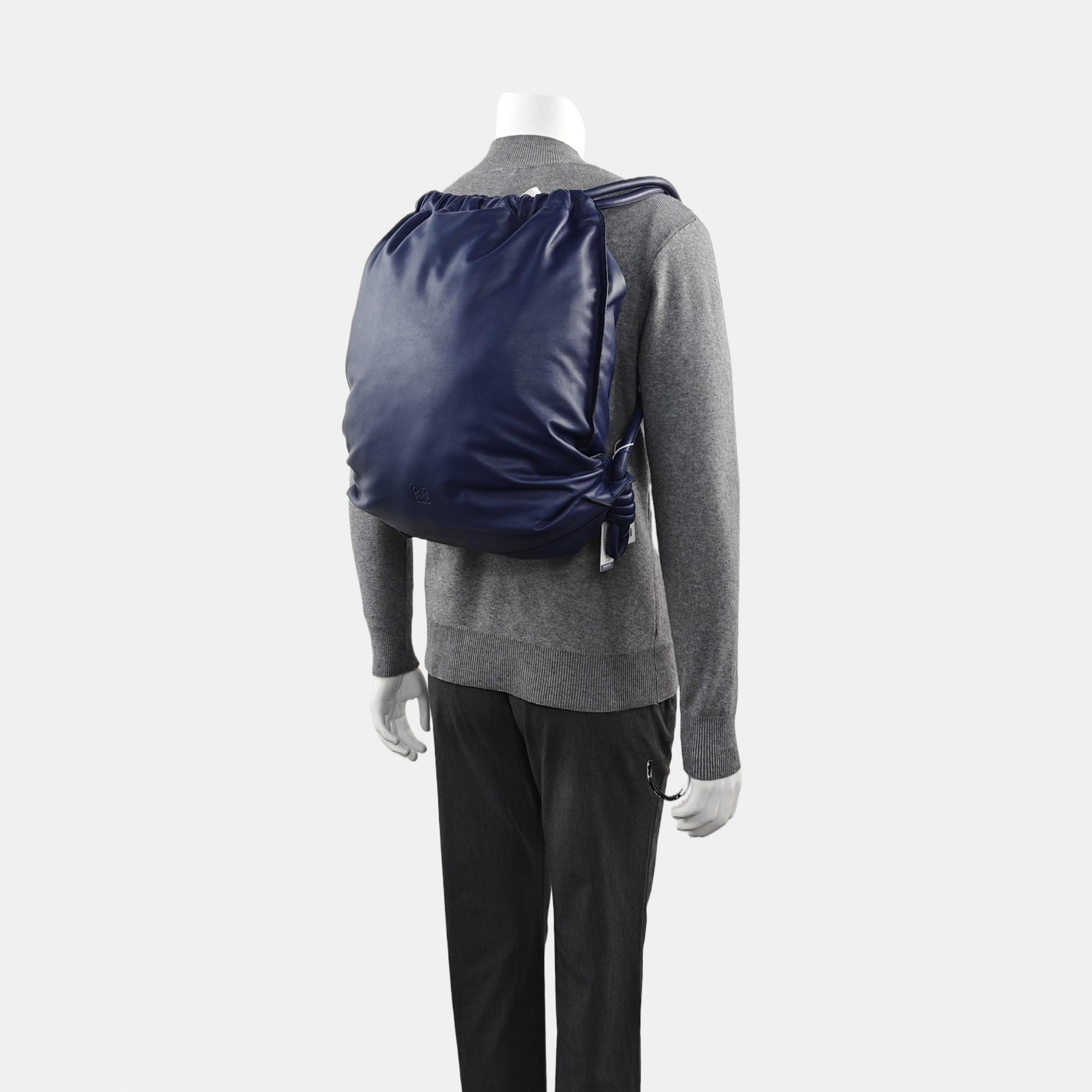 Calfskin Backpack Blue