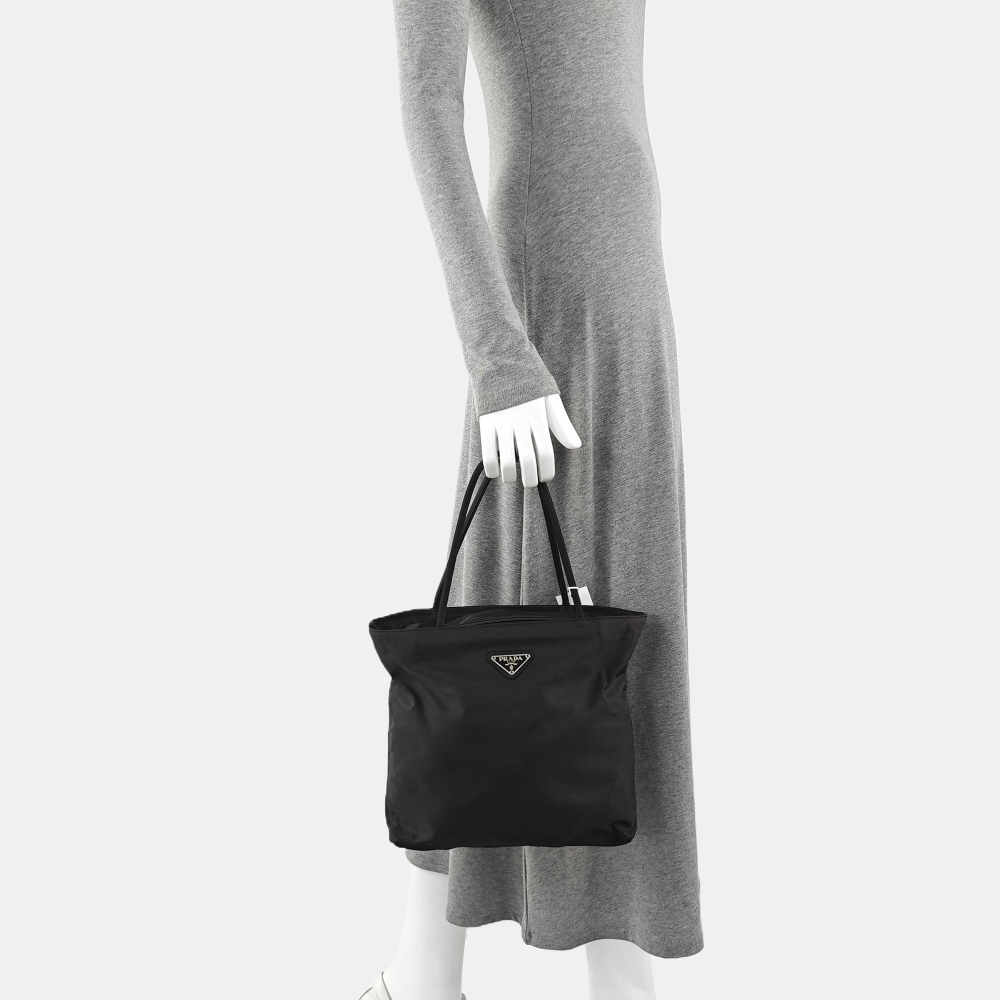 Nylon Tote Bag Black