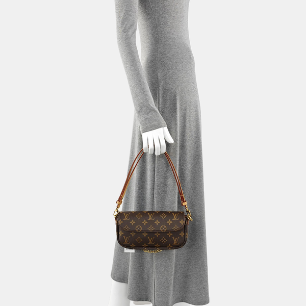 IVY Monogram Coated Canvas Brown