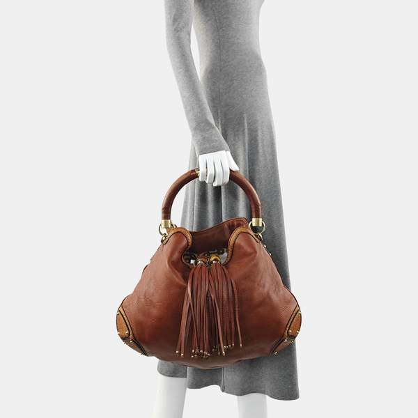 Indy Monogram Calfskin Brown