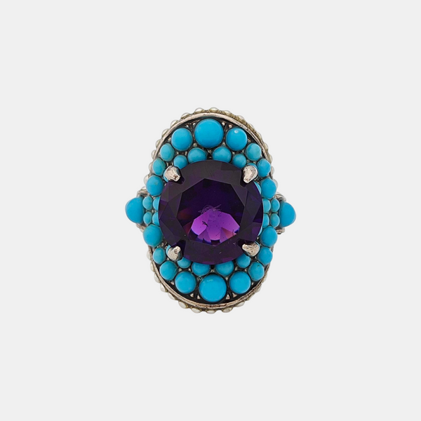 Metal Blue Ring HK 13