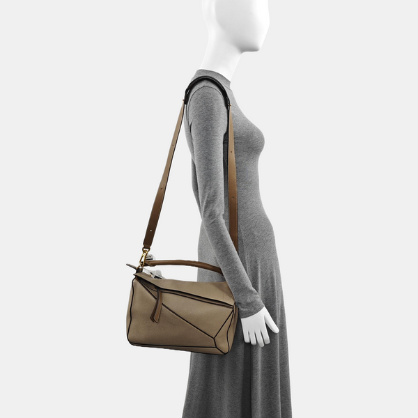 Puzzle Medium Calfskin Brown