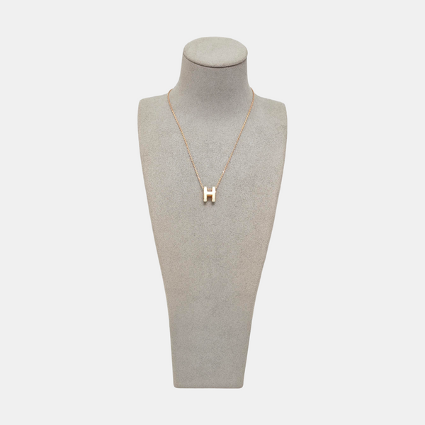 Pop H Metal Rose Gold Necklace