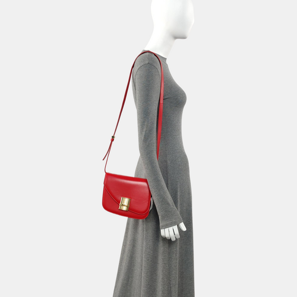 Gancio Small Calfskin Red
