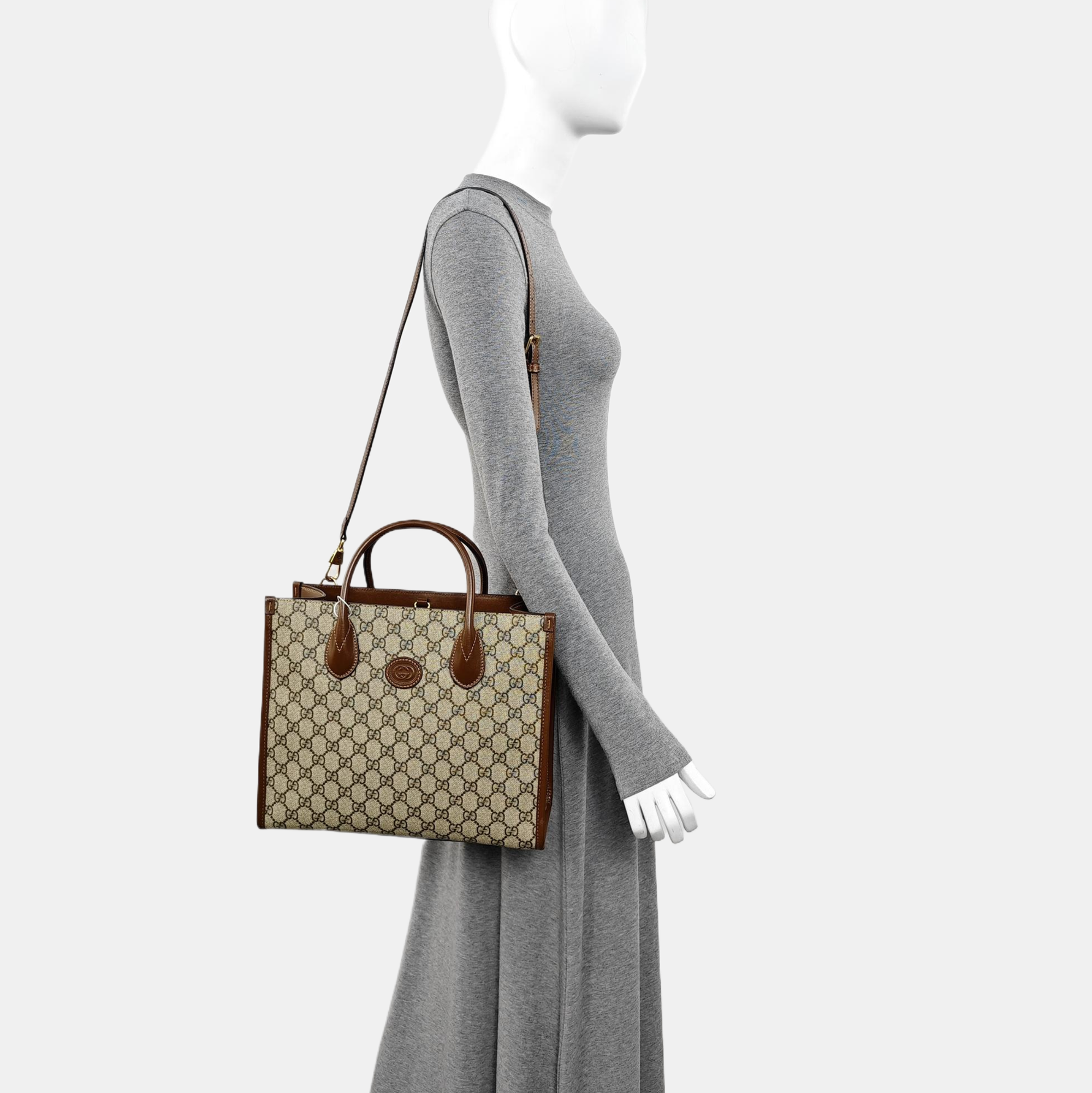 Retro Small Monogram Coated Canvas Brown