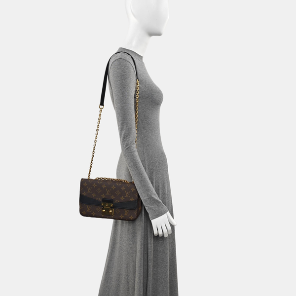 MARCEAU Monogram Coated Canvas Brown