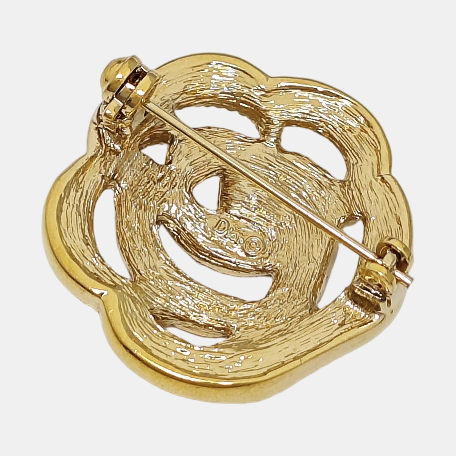 Metal Gold Brooch