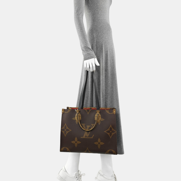 ONTHEGO MM Monogram Coated Canvas Brown