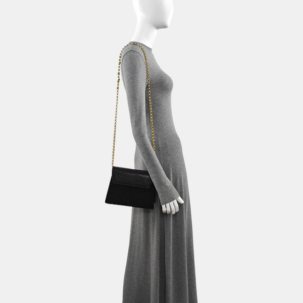 Suede Shoulder Bag Black