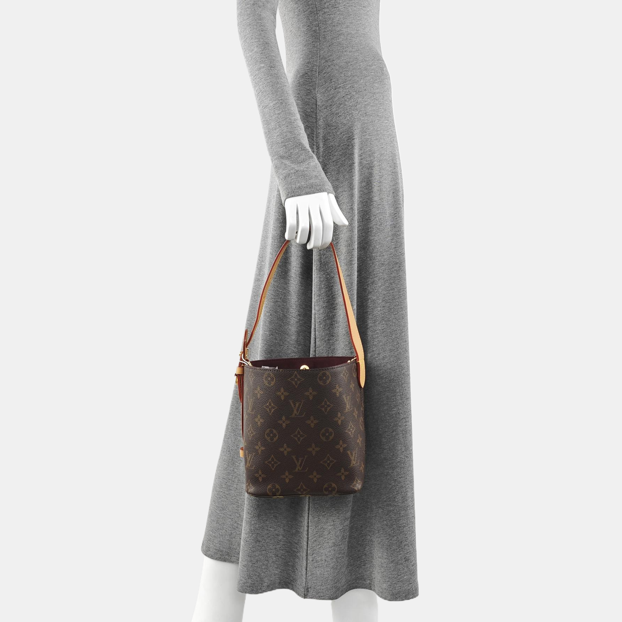 ALL IN Monogram Coated Canvas Brown