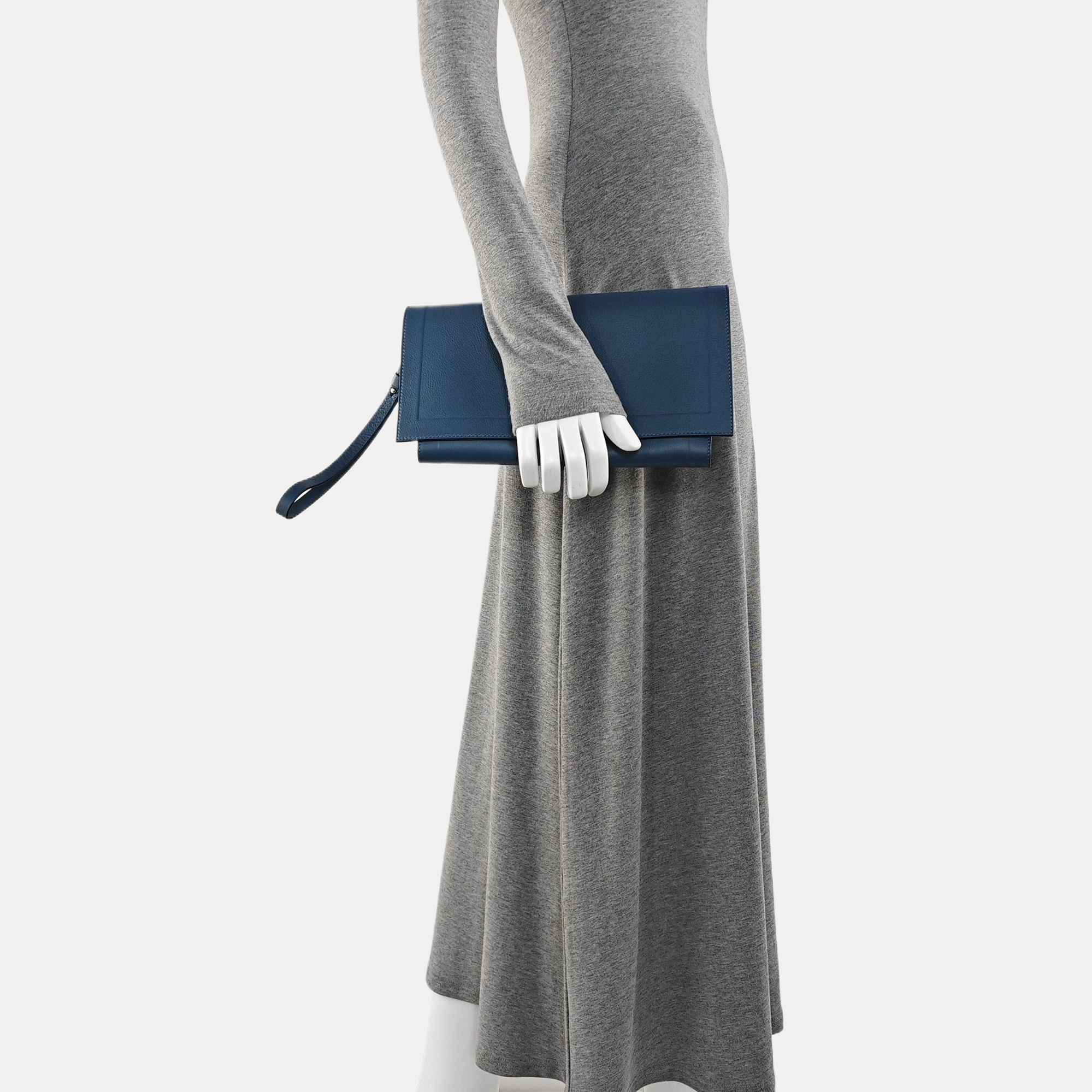 Calfskin Clutch Blue