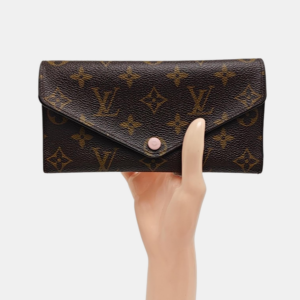 JOSÉPHINE Monogram Coated Canvas Brown Wallet