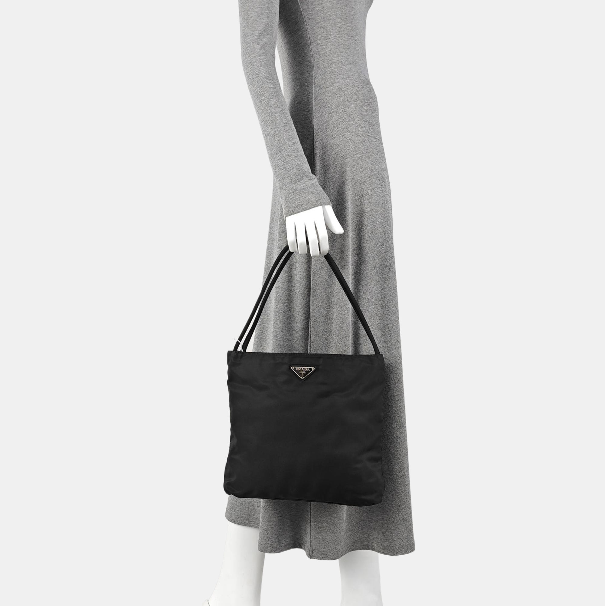 Nylon Tote Bag Black