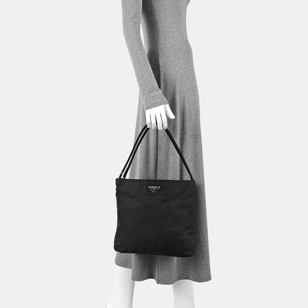 Nylon Tote Bag Black