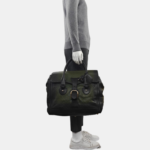 Calfskin Top Handle Bag Green