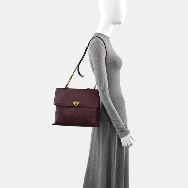 Trifolio Medium Calfskin Red