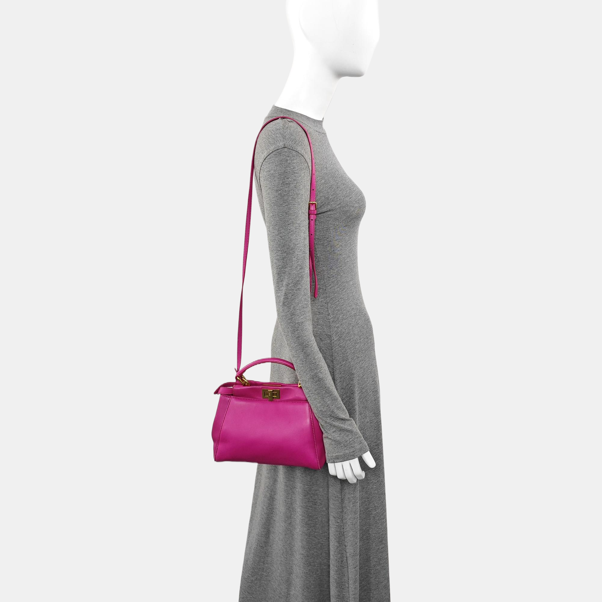 Peekaboo Mini Lambskin Red
