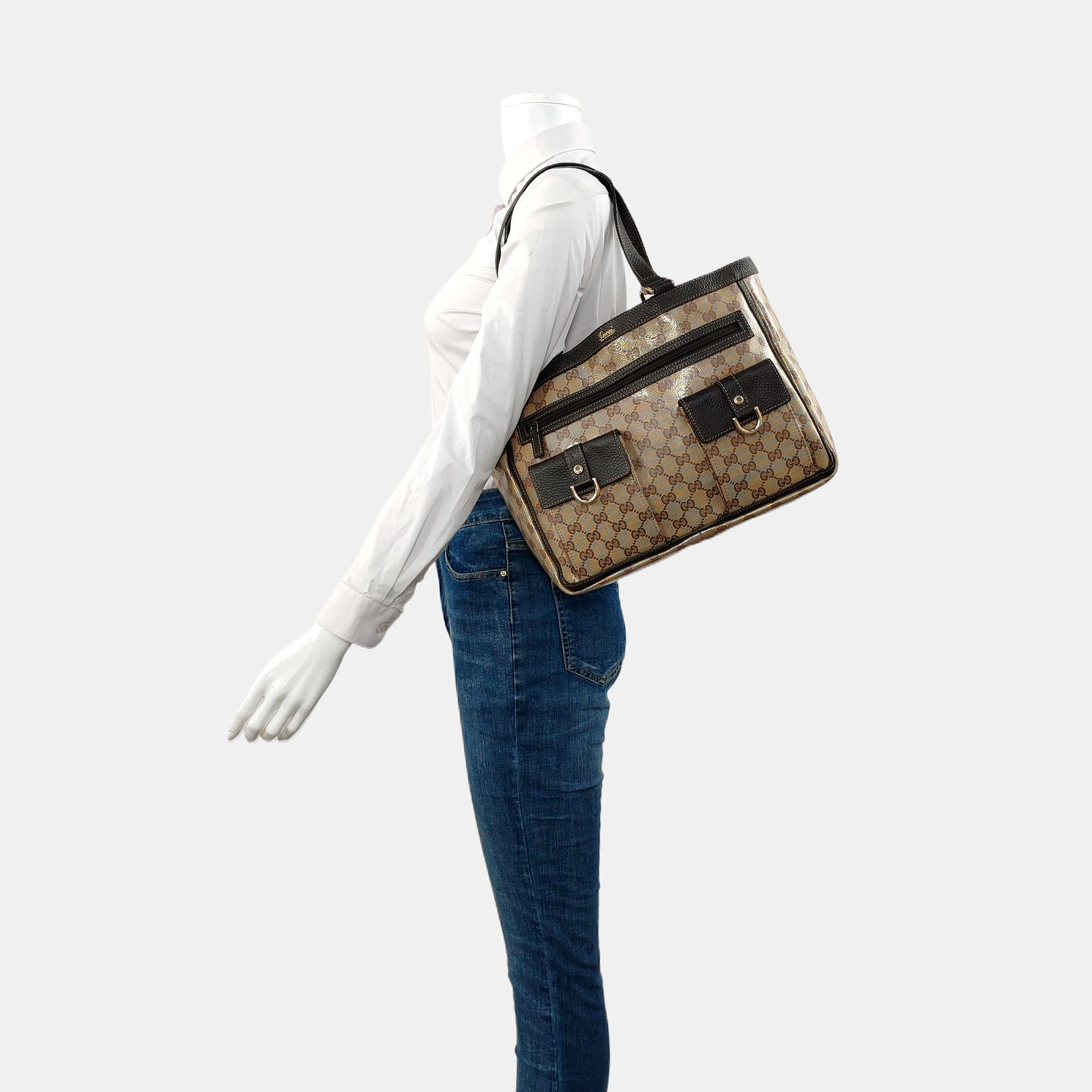 Monogram Coated Canvas Beige