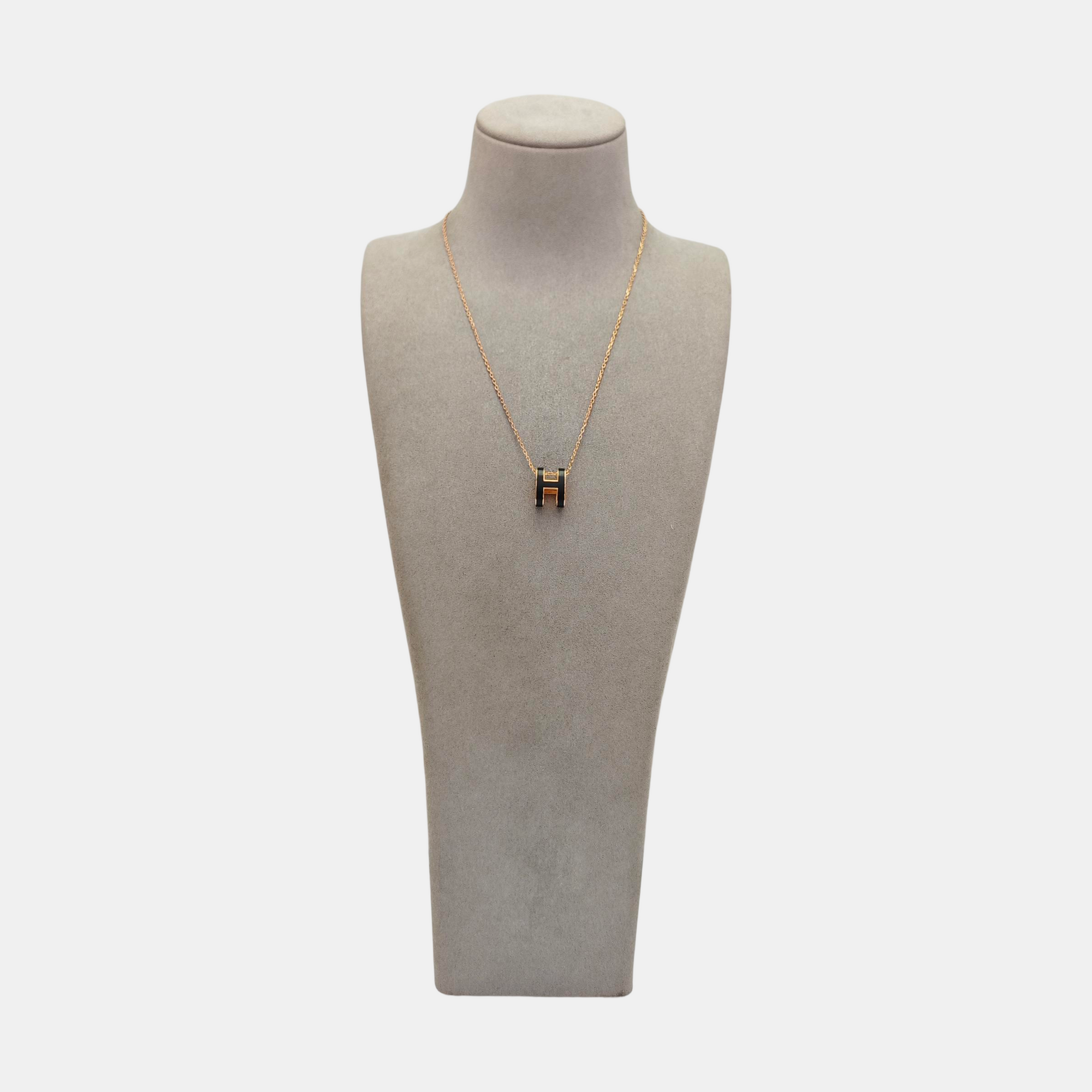 Pop H Metal Rose Gold Necklace