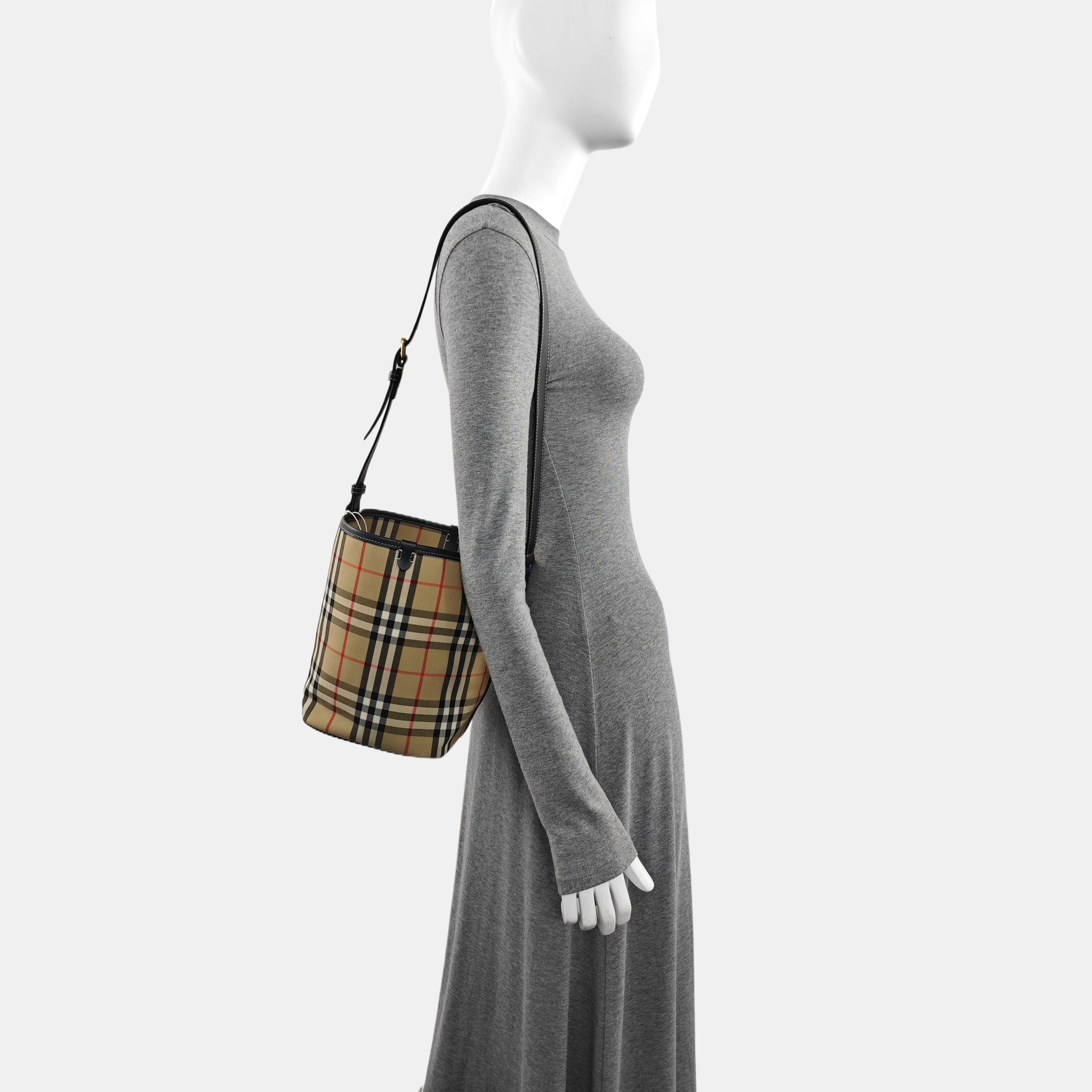 Canvas Bucket Bag Medium Brown
