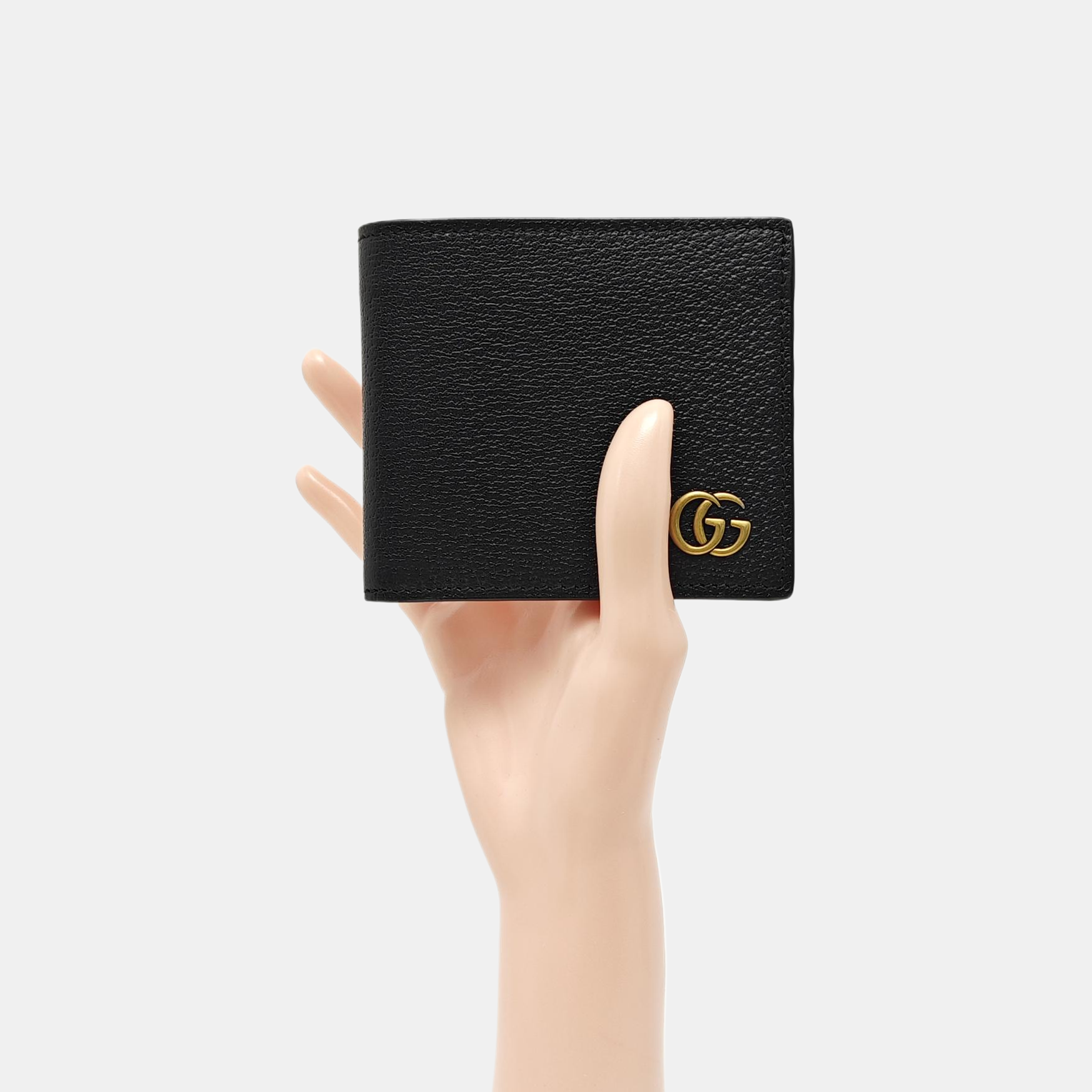 GG Marmont Mini Calfskin Black Wallet