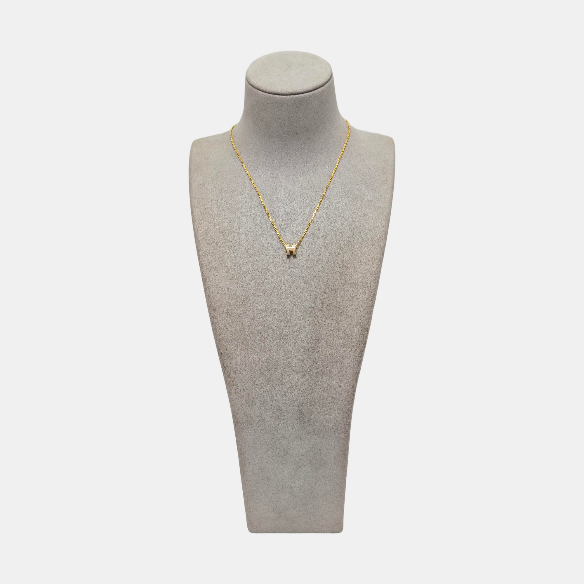 Pop H Metal Gold Necklace