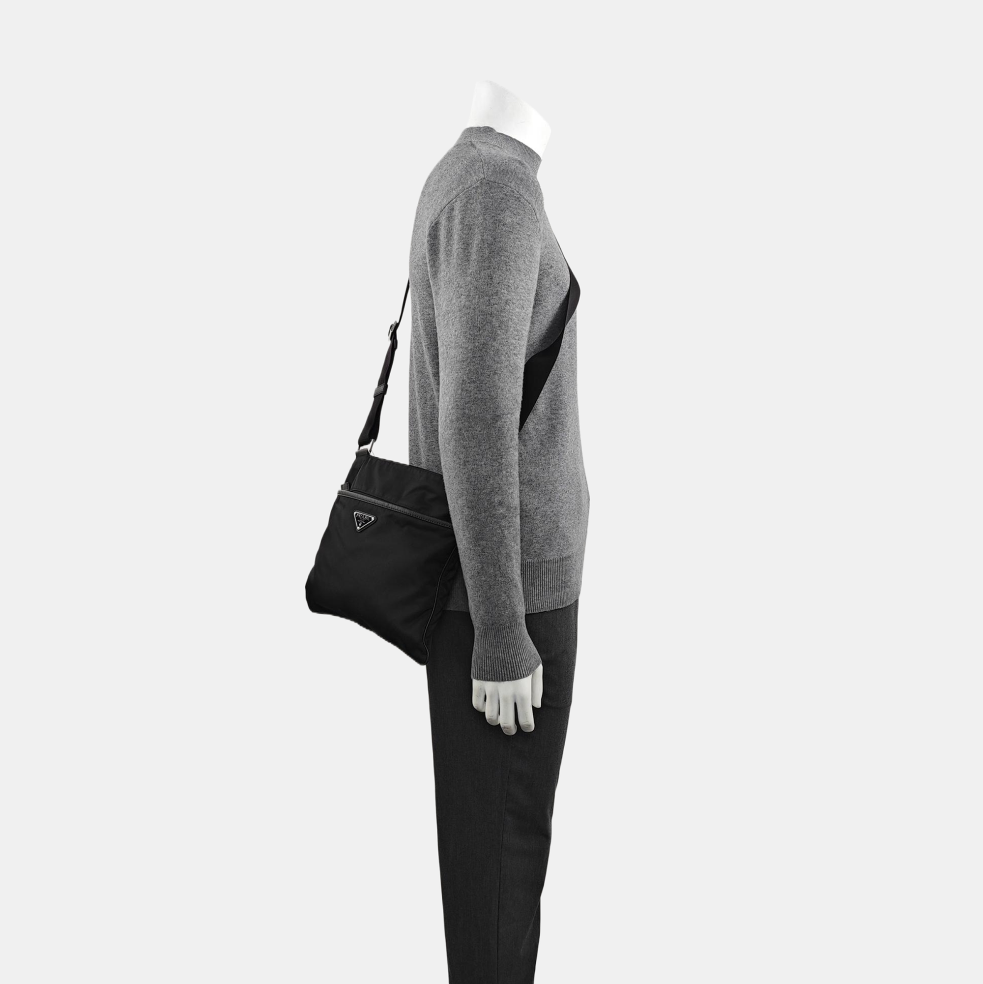 Nylon Crossbody Bag Nylon Black
