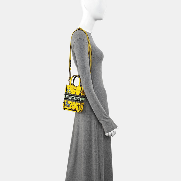Book Tote Mini Canvas Yellow
