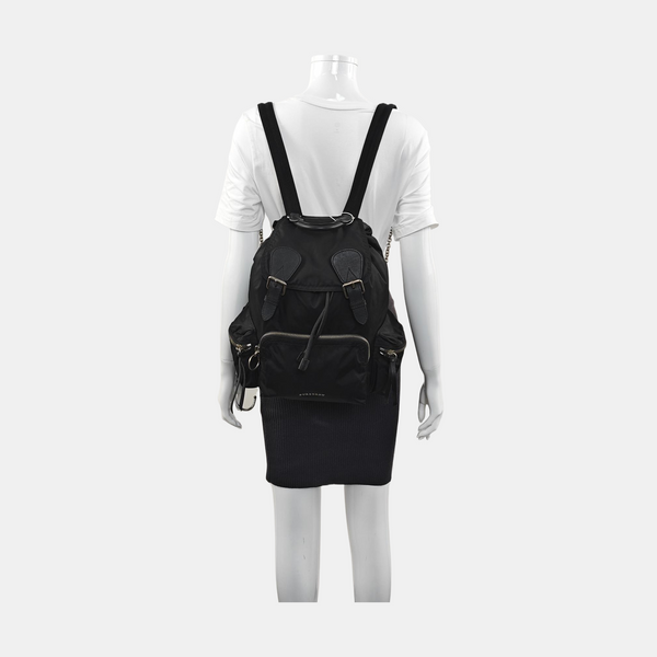 The Rucksack Medium Nylon Black