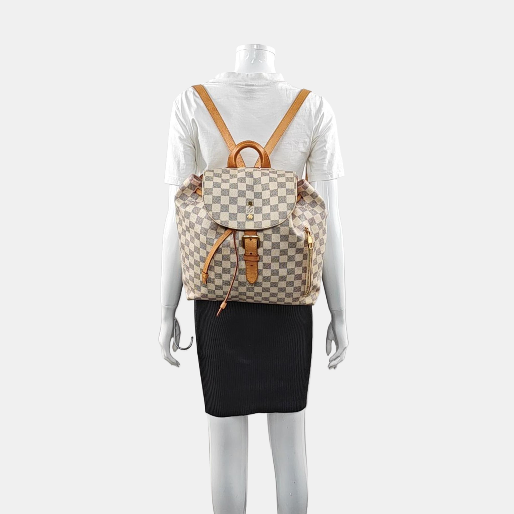 SPERONE Damier Azur Coated Canvas White – Looply