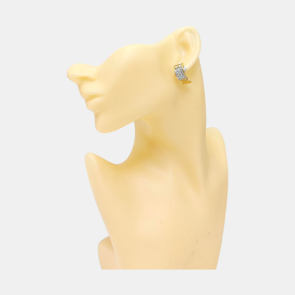 Metal Gold Clip On Earrings