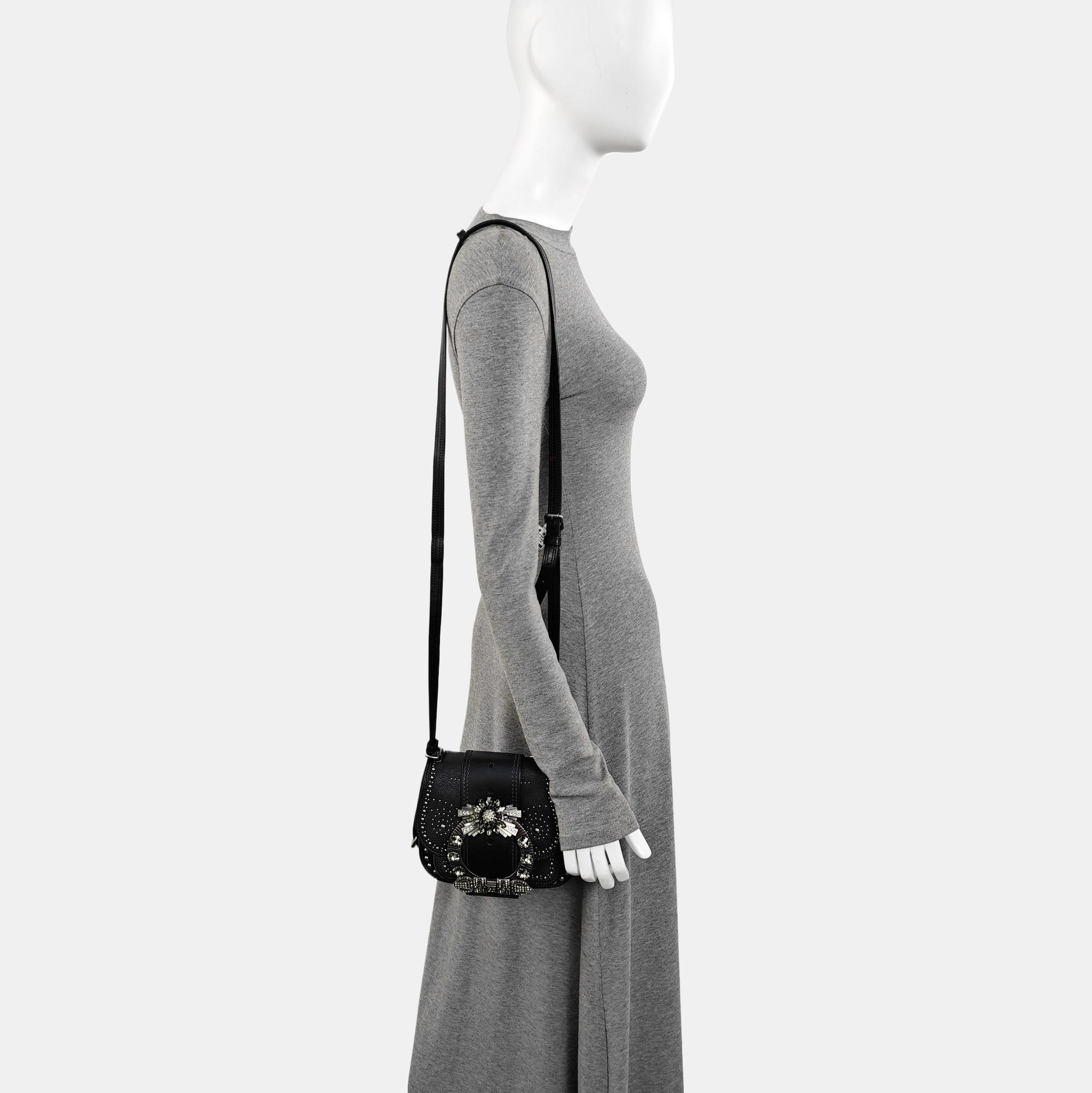 Miu Lady Calfskin Black