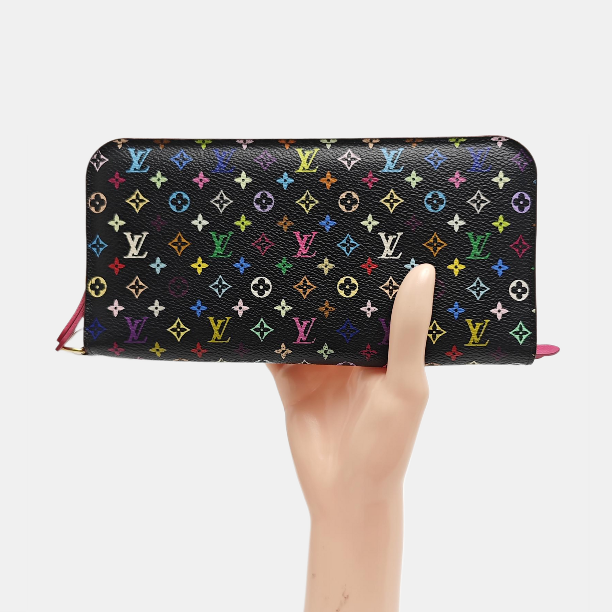 LV × TM INSOLITE Monogram Coated Canvas Black Wallet