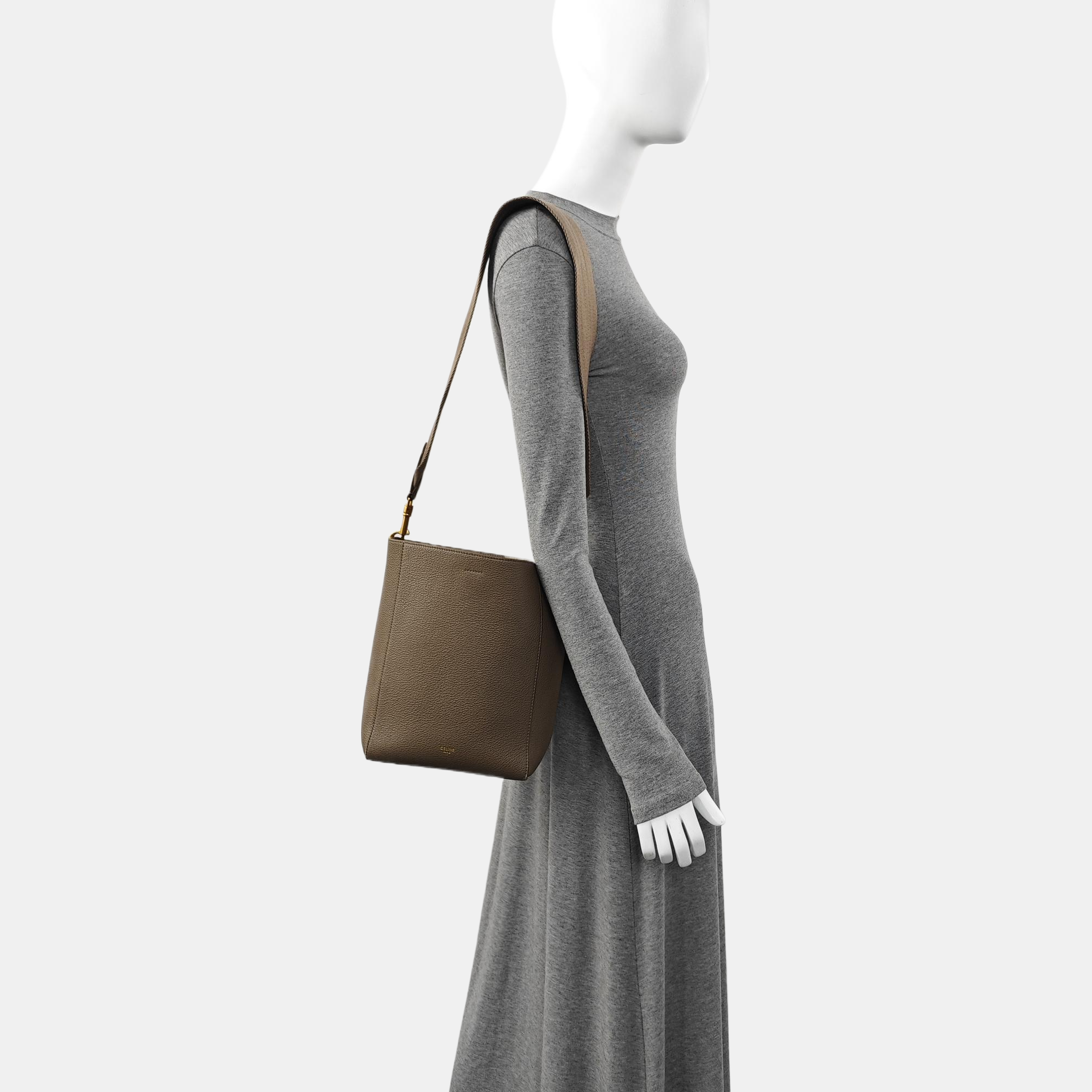 SANGLE Small Calfskin Gray