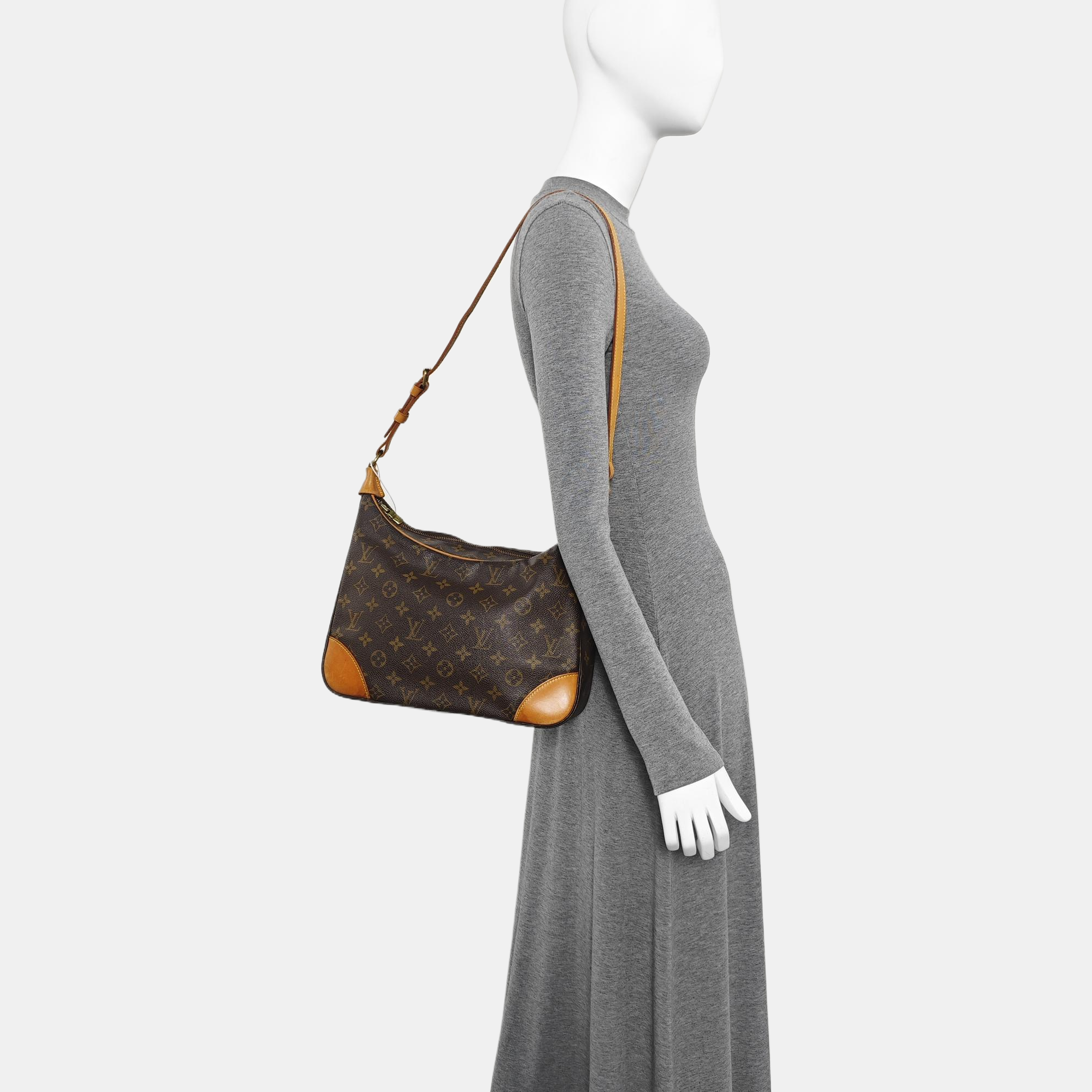 BOULOGNE Monogram Coated Canvas Brown