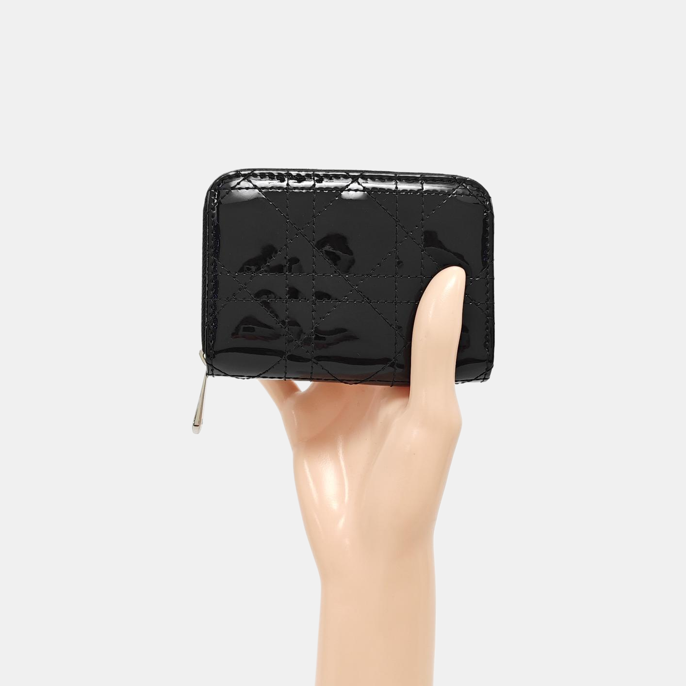 Lady Dior Cannage Patent Leather Black