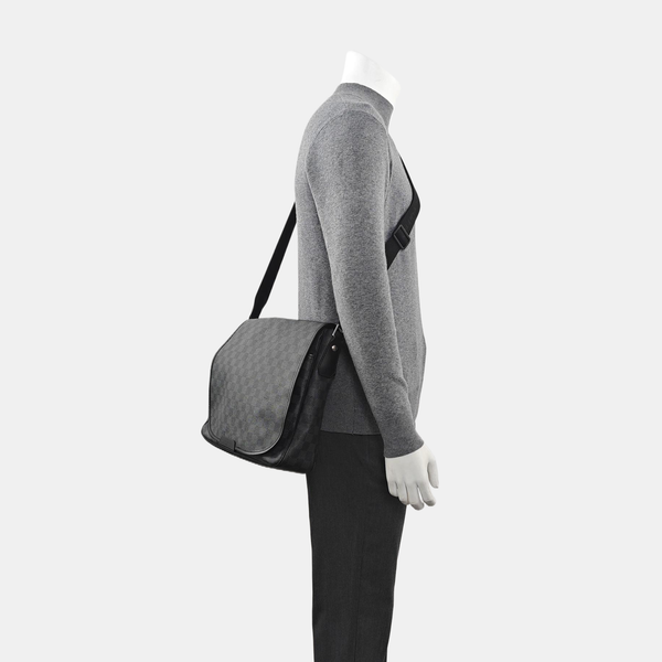 DANIEL Damier Graphite Coated Canvas Gray