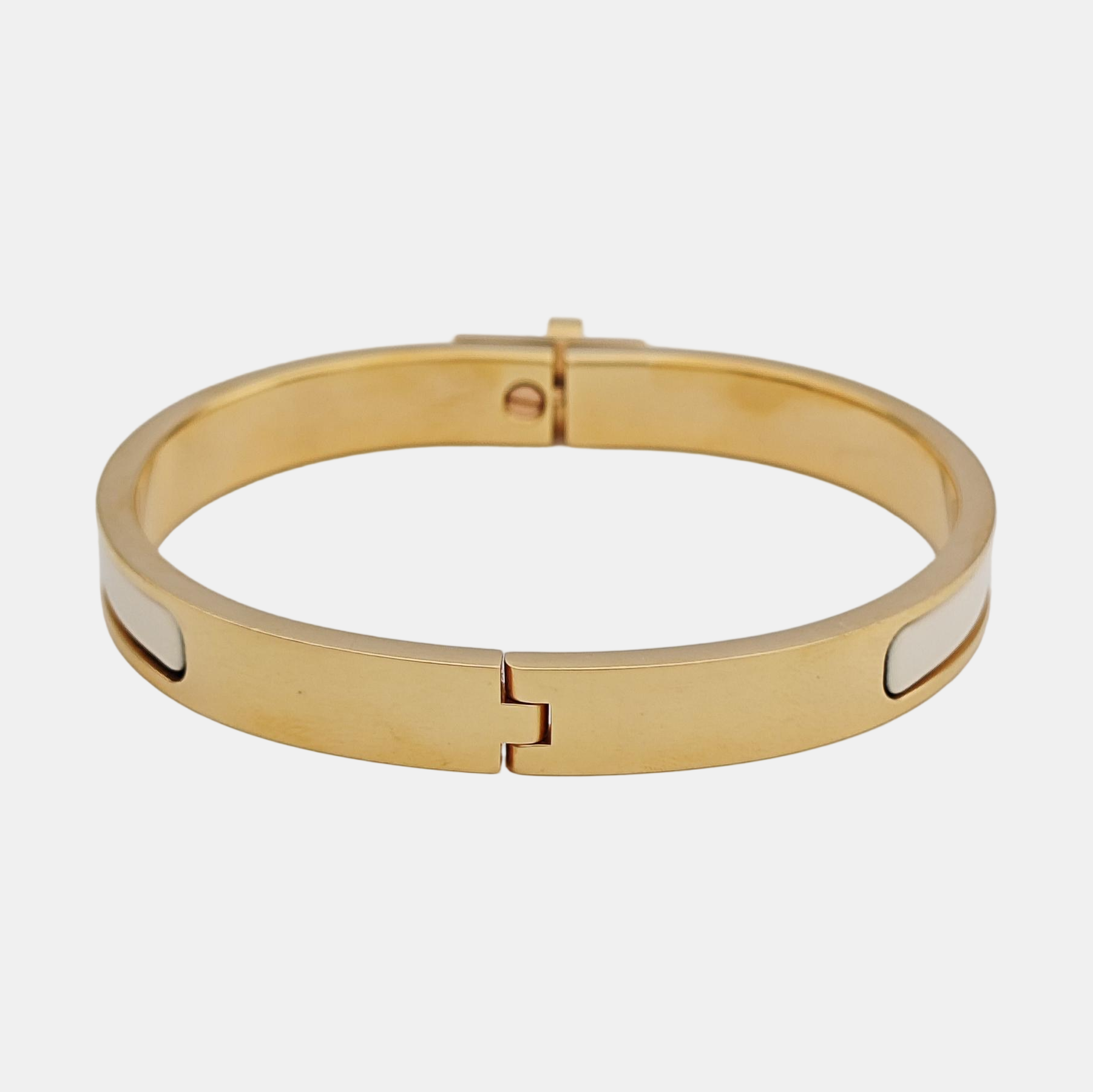 Clic Kelly Metal Rose Gold Bangle
