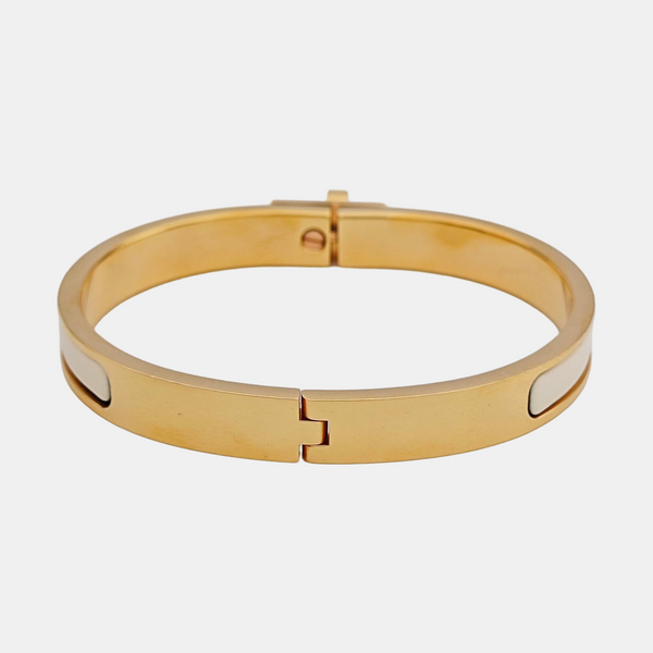 Clic Kelly Metal Rose Gold Bangle