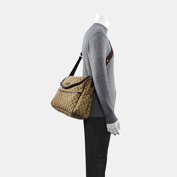 Monogram Canvas Shoulder Bag Black